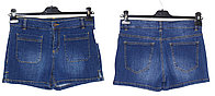 Шорты джинсовые тонкие KIABI на размер EUR 42 см. замеры