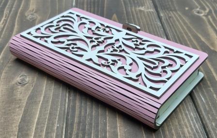 Купюрница узорная "Французская лилия", цвет: розовый