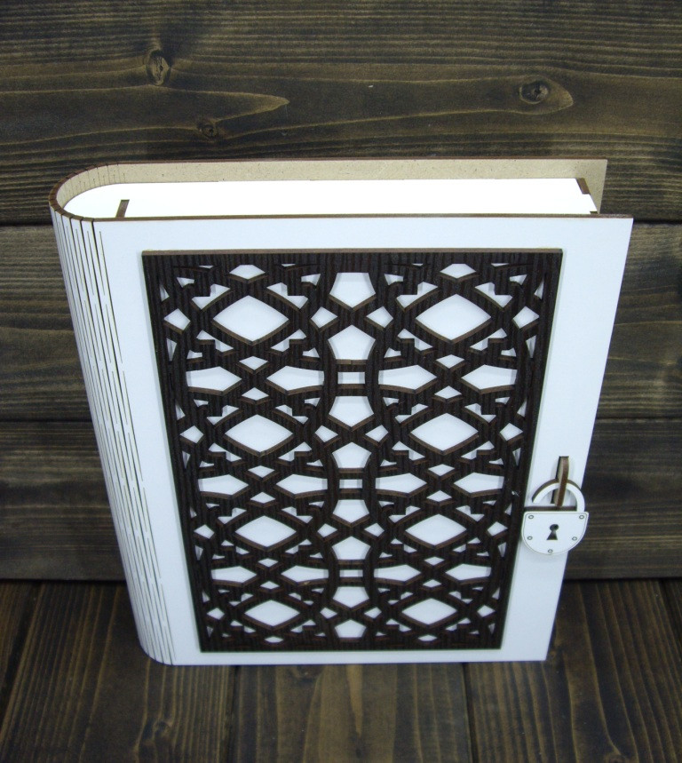 Книга-шкатулка №3 "Арабская сказка" цвет: белый, накладка цвет: венге - фото 2 - id-p118861394