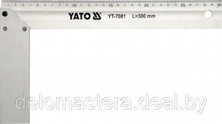Угольник столярный  250мм Al "Yato" YT-7080