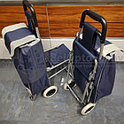 Сумка-тележка со стульчиком (80 кг) хозяйственная на колёсах, 1 отдел на клапане, фото 3