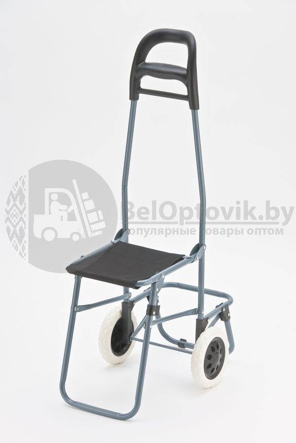 Сумка-тележка со стульчиком (80 кг) хозяйственная на колёсах, 1 отдел на клапане - фото 8 - id-p118861536