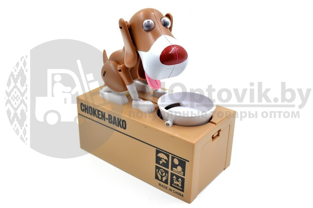 Копилка Собачка Piggy Bank CHOKEN-BAKO Коричневая собачка - фото 5 - id-p118861691