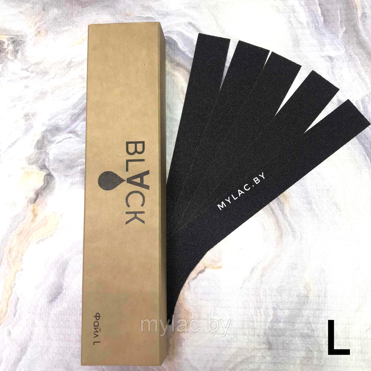 Сменные файлы пластиковую основу BLACK размер L, 240 грит, 50 шт.