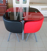 Комплект мебели стол стеклянный и 4 стула DT 53, фото 1