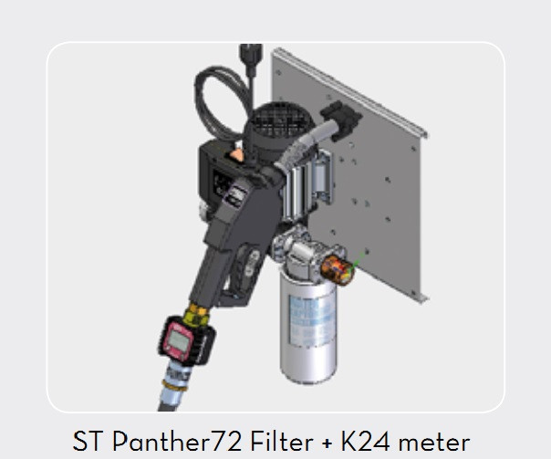 Станция для перекачки дизельного топлива (насос) ST Panther 72+Filter+счетчик K24 PIUSI F00265S20 - фото 1 - id-p7278696