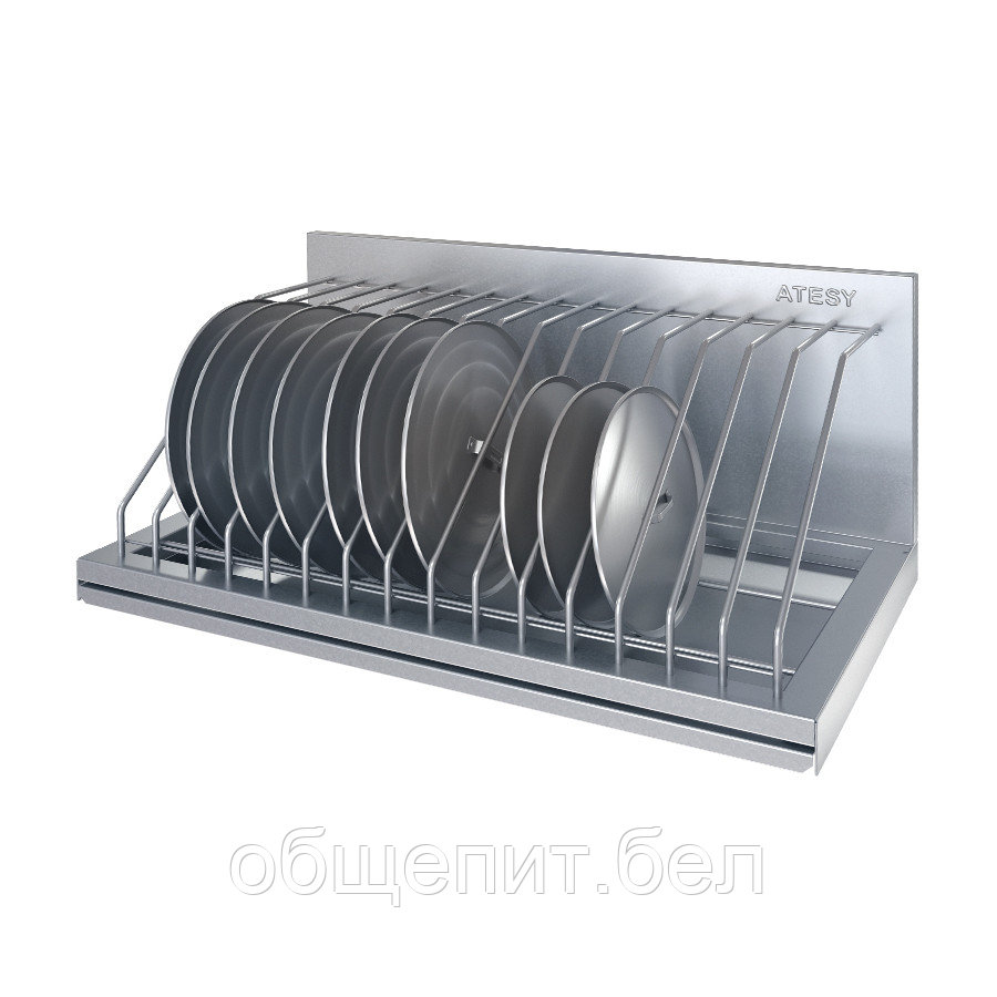 Полка кухонная для крышек ПКК-С-300.350-6-02 (на 6 крышек) - фото 1 - id-p118875798