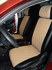 Чехлы на Toyota Avensis Verso (01-09) на 7 мест из экокожи, фото 3