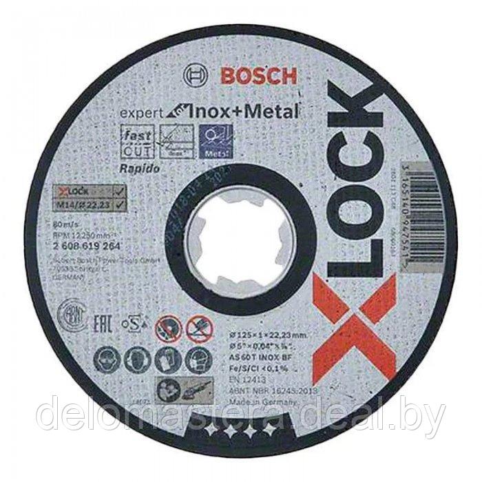 Отрезной круг X-LOCK Standard for Inox 125x1.6x22.23mm прямой, BOSCH 2608619363 - фото 1 - id-p118879137