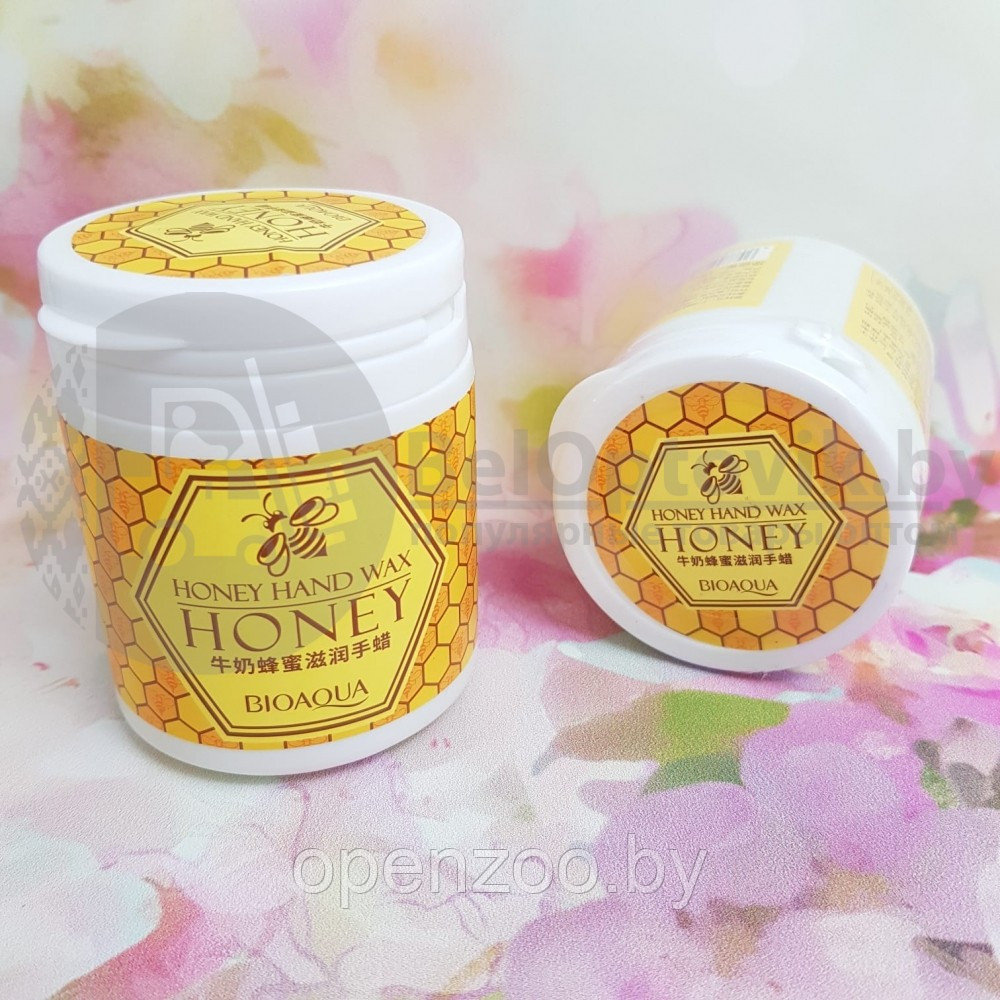 Парафиновая маска для рук Bioaqua Honey hand wax с экстрактом меда и розы, 170g - фото 7 - id-p118886057