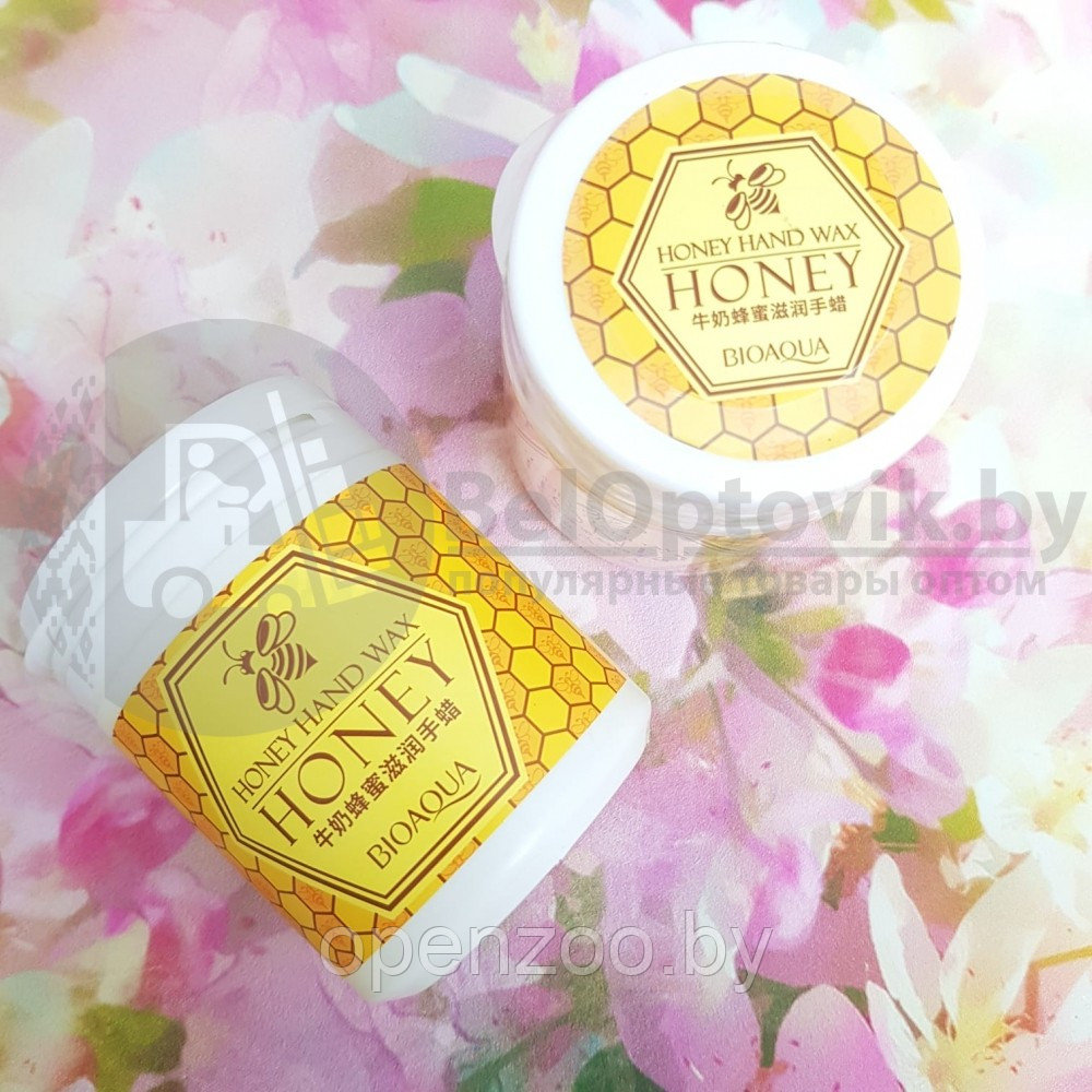 Парафиновая маска для рук Bioaqua Honey hand wax с экстрактом меда и розы, 170g - фото 4 - id-p118886057