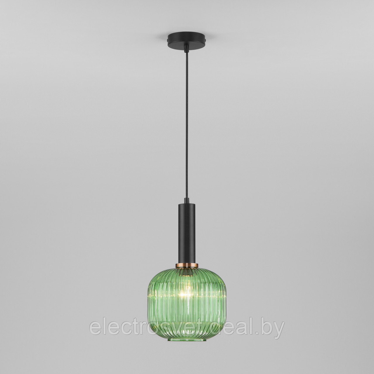Подвесной светильник со стеклянным плафоном 50182/1 зеленый Bravo - фото 1 - id-p118893384