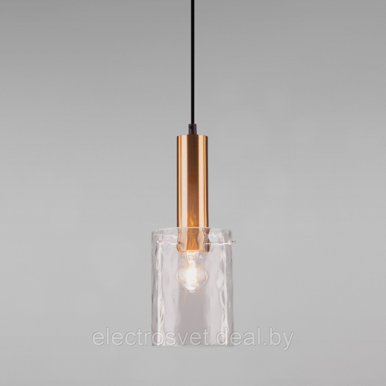Подвесной светильник со стеклянными плафонами 50177/1 черный/бронза Asti - фото 3 - id-p118893491