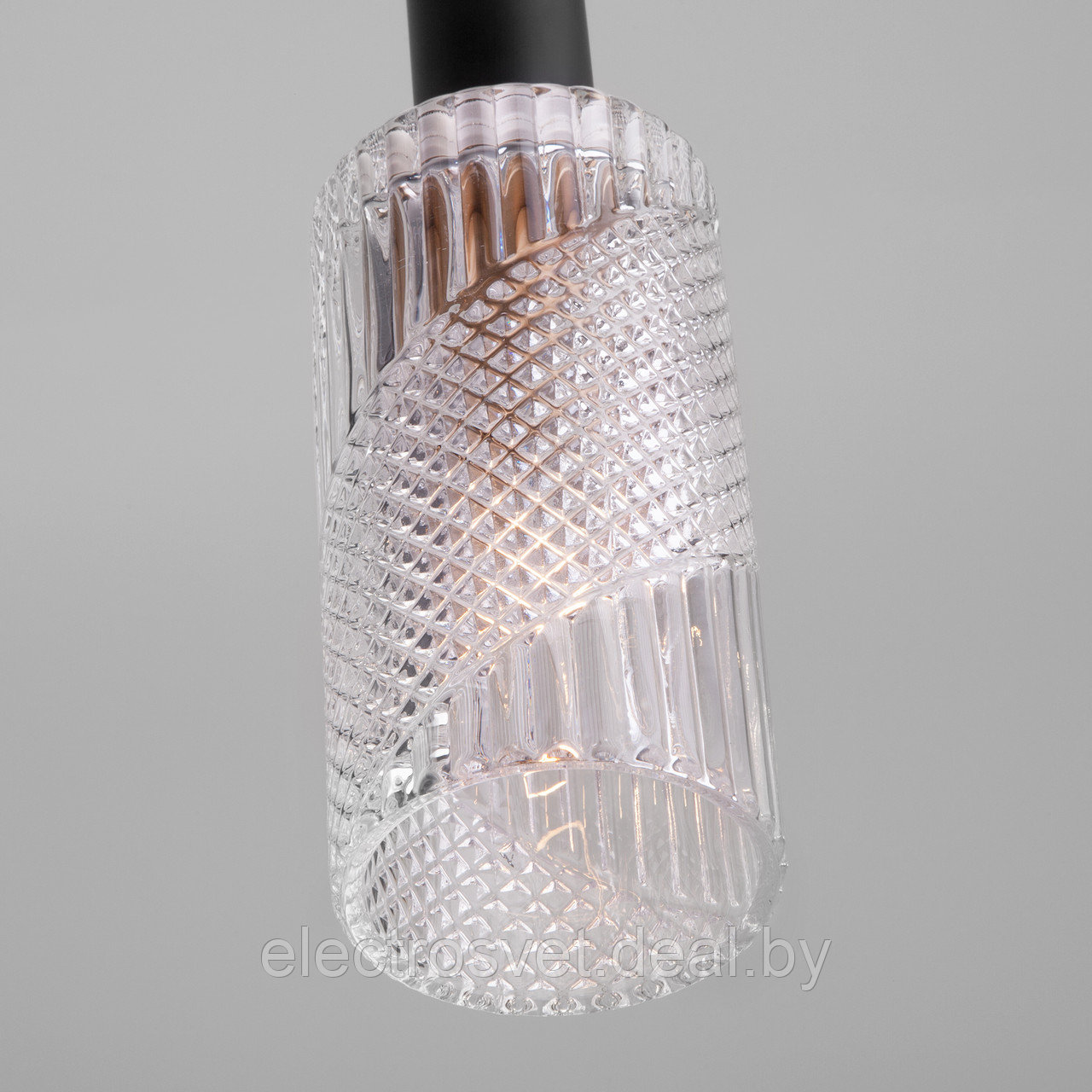 Подвесной светильник со стеклянными плафонами 50176/3 черный Root - фото 3 - id-p118893499