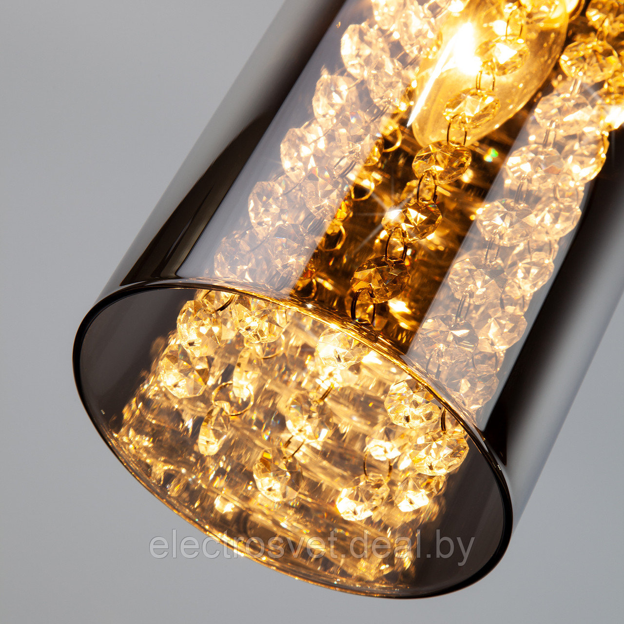 Подвесной светильник со стеклянными плафонами 1636/1 хром Amigo - фото 2 - id-p118893578