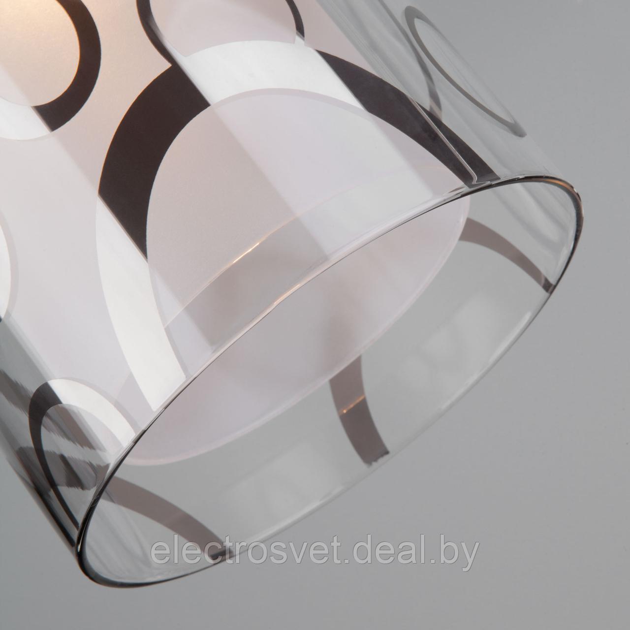 Подвесной светильник со стеклянными плафонами 50000/3 хром Miguel - фото 2 - id-p118893621