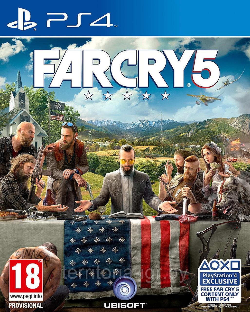 Far Cry 5 PS4 Игровой Диск Playstation - фото 1 - id-p118896871