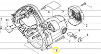 Корпус статора HS7100 MAKITA 141313-1