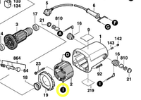 Корпус статора GCM10 BOSCH 1609203J10