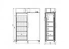 Универсальный холодильный шкаф СЛУЧЬ 1400 ВСн ENTECO MASTER (Интэко-мастер), фото 2