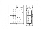Среднетемпературный холодильный шкаф со стеклянной дверью СЛУЧЬ 1400 ВС ENTECO MASTER (Интэко-мастер), фото 2