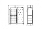 Универсальный холодильный шкаф со стеклянной дверью СЛУЧЬ 1400 ВСн ENTECO MASTER (Интэко-мастер), фото 2