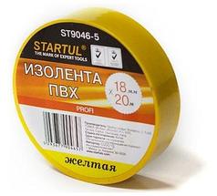 Изолента ПВХ 18 мм. х 20 м. желтая STARTUL PROFI ST9046-5