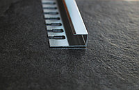 П  образный (окончание) профиль для плитки 10мм серебро глянец 270 см, фото 1