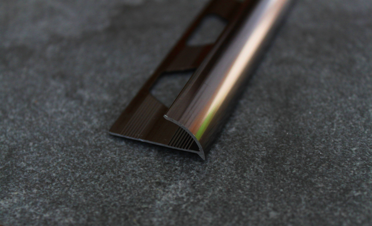 Полукруглый угол для плитки 10мм, бронза глянец 270 см - фото 3 - id-p104286840