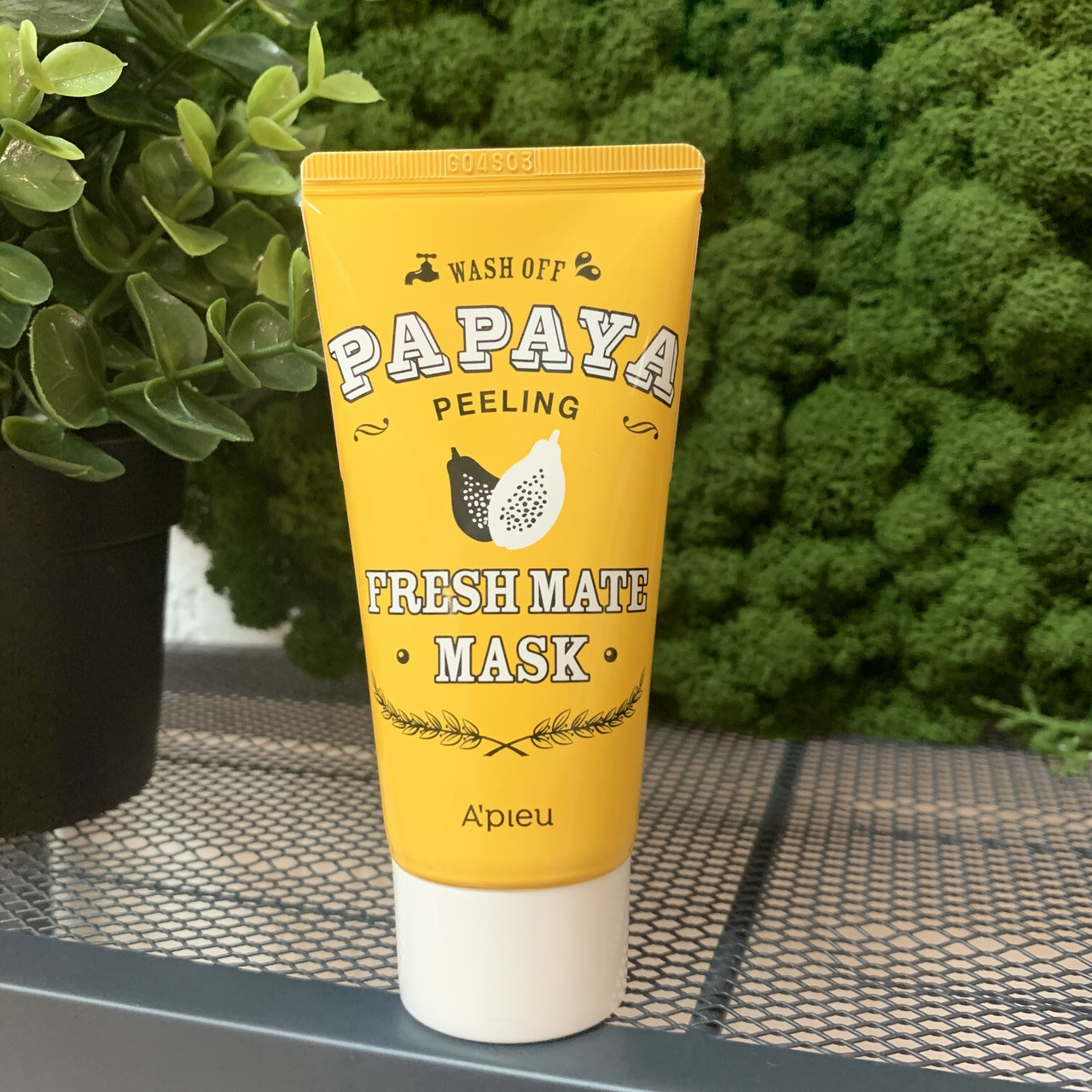 Маска-пилинг с папайей для мягкого очищения кожи лица A'Pieu Fresh Mate Papaya Mask, 50 мл