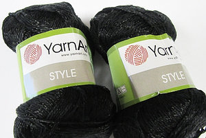 Пряжа Ярнарт Стайл / Стиль (YarnArt Style) цвет 651 чёрный
