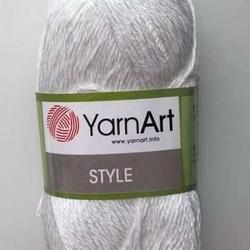 Пряжа Ярнарт Стайл / Стиль (YarnArt Style) цвет 650 белоснежный