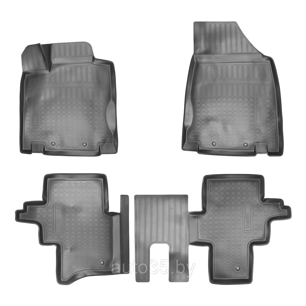 Коврики салонные для Nissan Pathfinder (2014) (R52) 3D (5мест) - фото 1 - id-p118947795