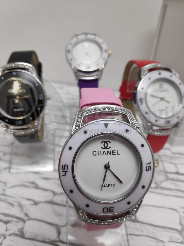 Часы наручные женские кварцевые Chanel Черный - фото 2 - id-p118949707