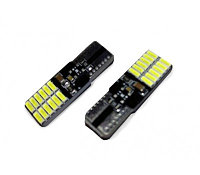 Светодиодная лампочка C020 Т10/белый/ (W2.1x9.5d)CANBUS 24SMD 4014 12-24V 2шт.Для грузовых авто.