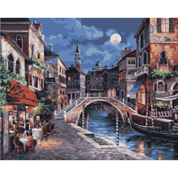 Картина по номерам Ночная венеция (PC4050015) - фото 1 - id-p118961990