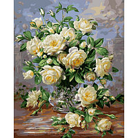 Картина по номерам Букет белых роз (PC4050022)