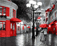 Картина по номерам Улица в красных красках (PC4050109)