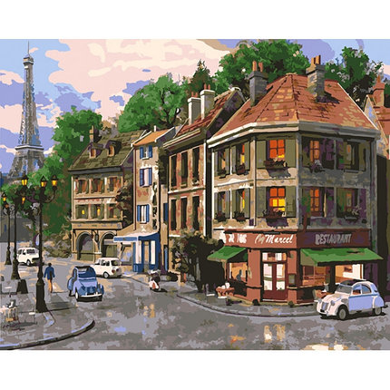 Картина по номерам На улицах Парижа (PC4050131), фото 2