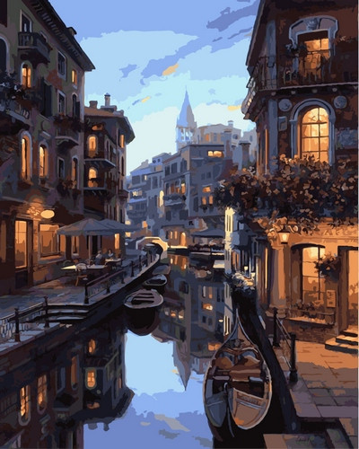 Картина по номерам Венецианский канал (PC4050144) - фото 1 - id-p118962085