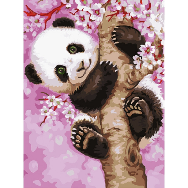 Картина по номерам Медвежонок панды (PC3040052)