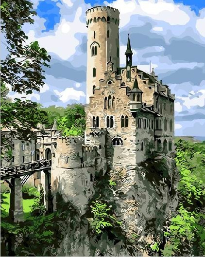 Картина по номерам Замок на скале (PC4050311)