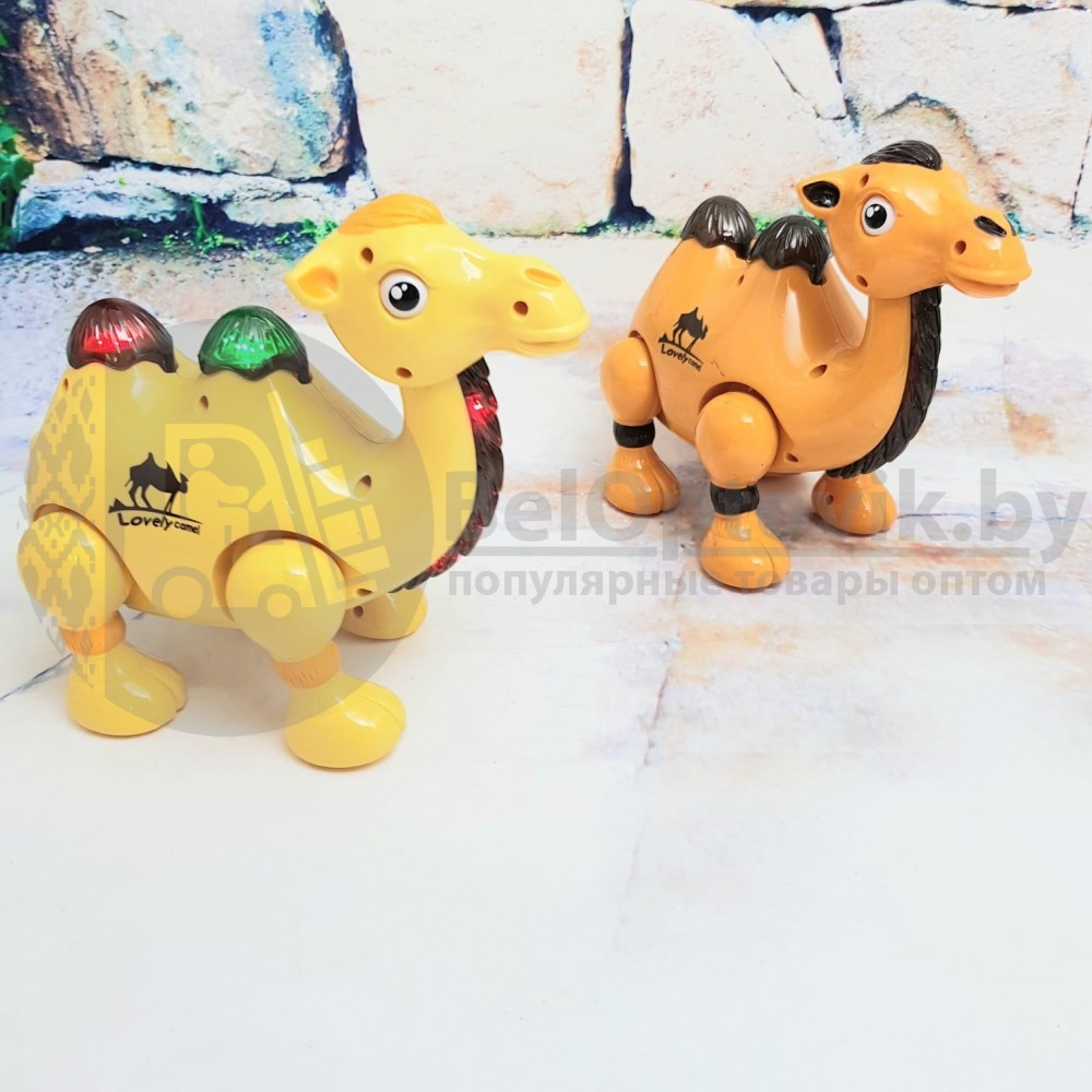Игрушка Веселый верблюд Fun Camel (интерактивный, свет, музыка) Оранжевый - фото 6 - id-p118964062
