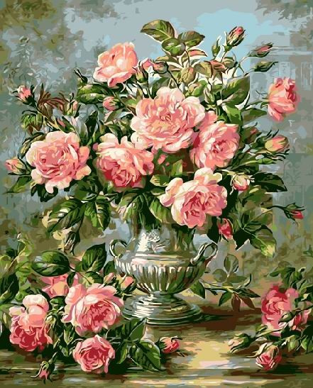 Картина по номерам Букет розовых роз (PC4050309)