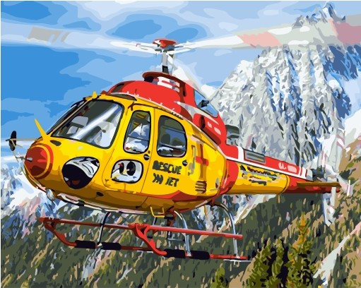 Картина по номерам Спасатели в Альпах (PC4050604)