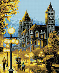 Картина стразами "Огни ночного города" (PD4050003)