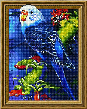 5D алмазная мозаика "Волнистый попугай" (5PD4050005), фото 2