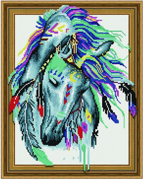 5D картина стразами "Индейская лошадь" (5PD4050030) - фото 1 - id-p118964895