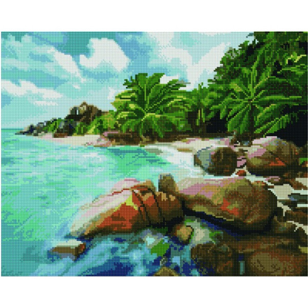 Картина стразами "Необитаемый остров" (PD4050124)