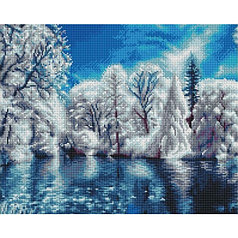 Картина стразами "Красавица зима" (PD4050089)